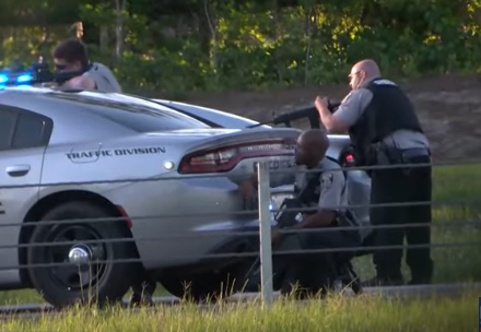 Suspect Shoots Deputies After Traffic Stop, Bomb Materials Found (video)