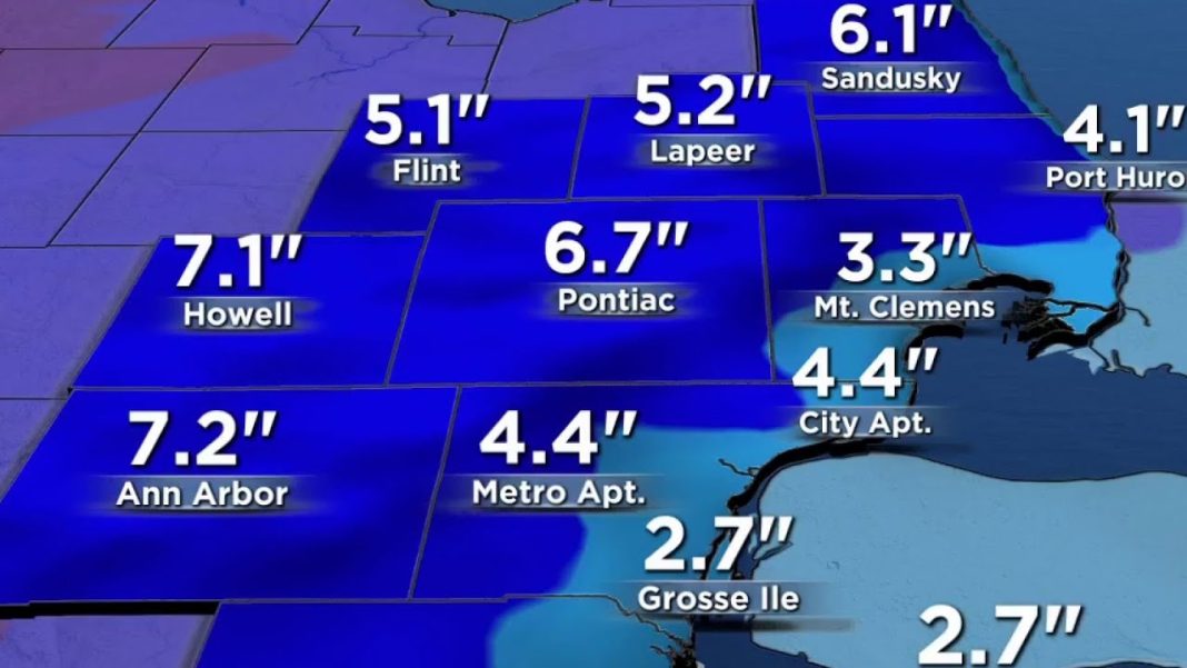 Winter storm hits Southeast Michigan—find out how much snow to expect! (Video)