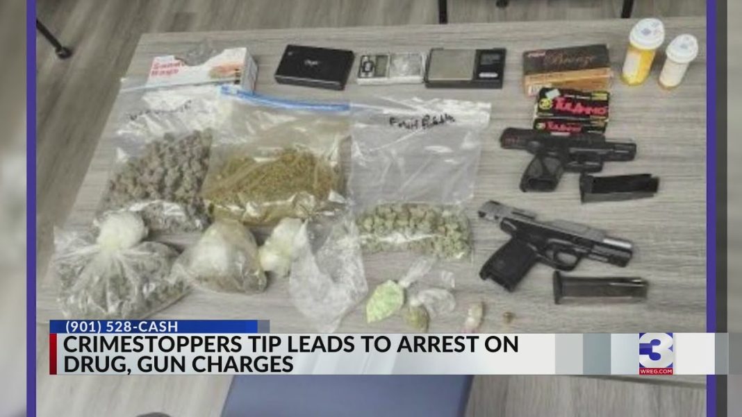 Tip to Crimestoppers nabs suspect on drug and gun charges! (Video)