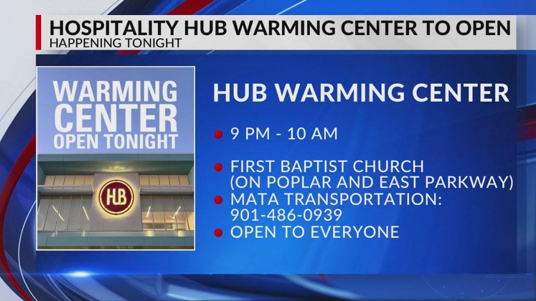 Memphis Warming Center opens Sunday night! Stay safe and cozy, everyone. (Video)