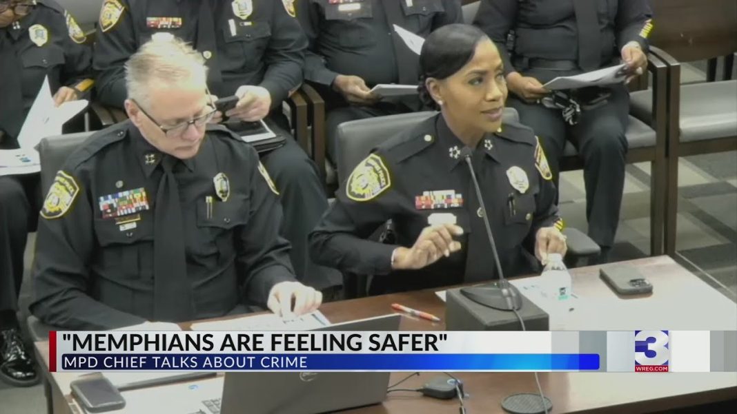 “Memphians are feeling safer,” says MPD Chief Davis on crime. (Video)