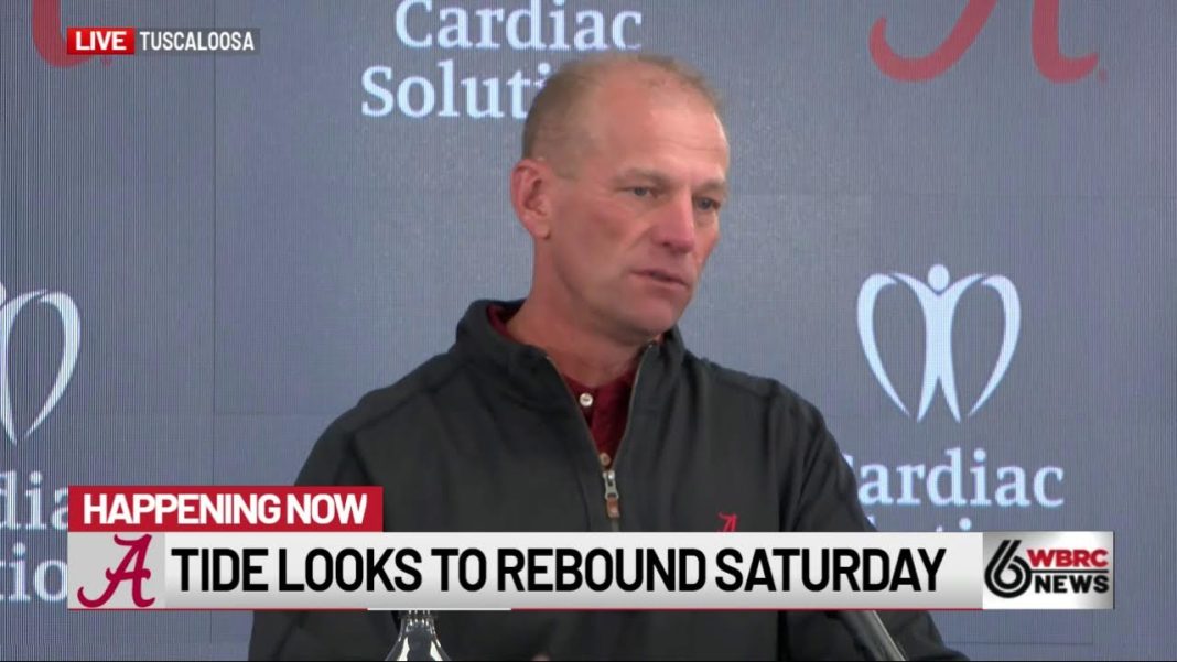 Kalen DeBoer chats with the media before the Eastern Illinois matchup. (Video)