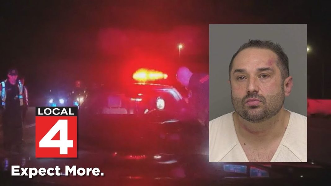 Driver jolts awake, shoves patrol car into traffic in Livingston County (Video)