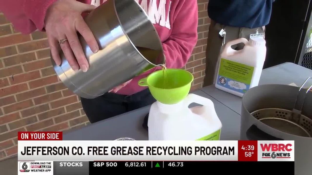 Recycle your grease, Jefferson! Free program in Jefferson County. (Video)