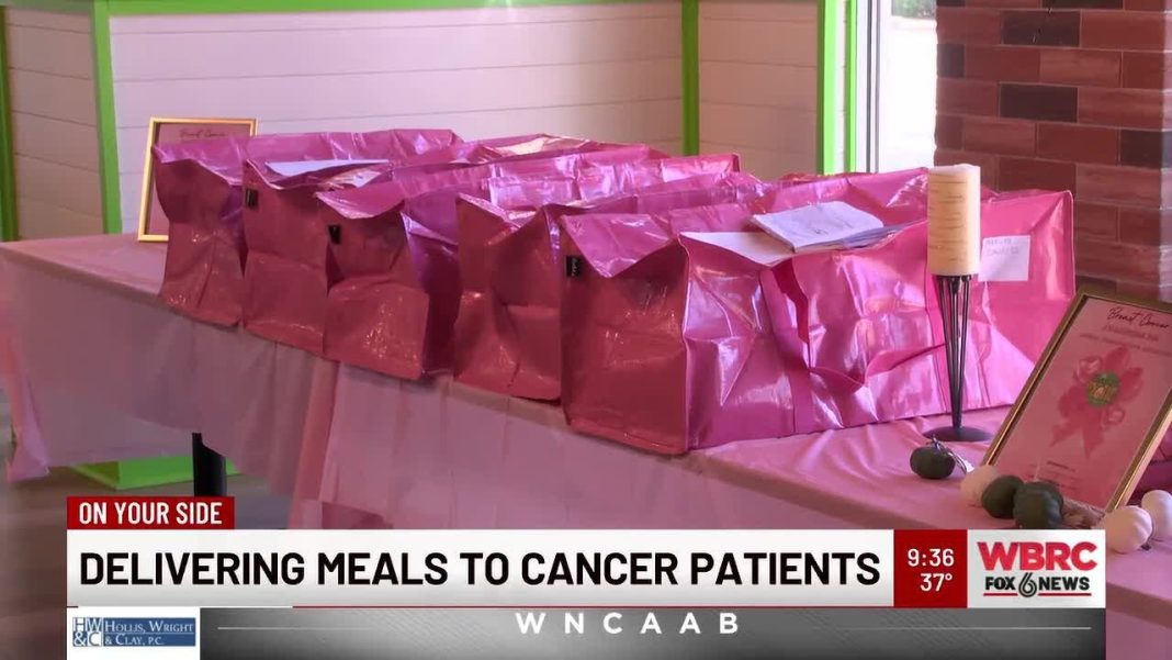 Delivering meals to cancer patients with heart and care. (Video)
