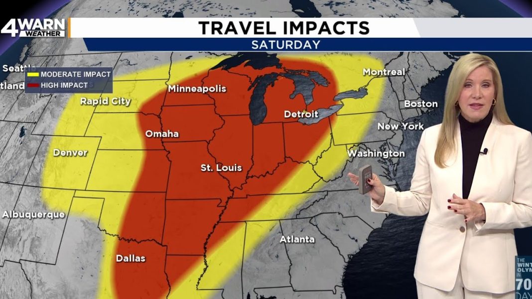 Expect 4-6 inches of snow in Metro Detroit this Saturday! (Video)
