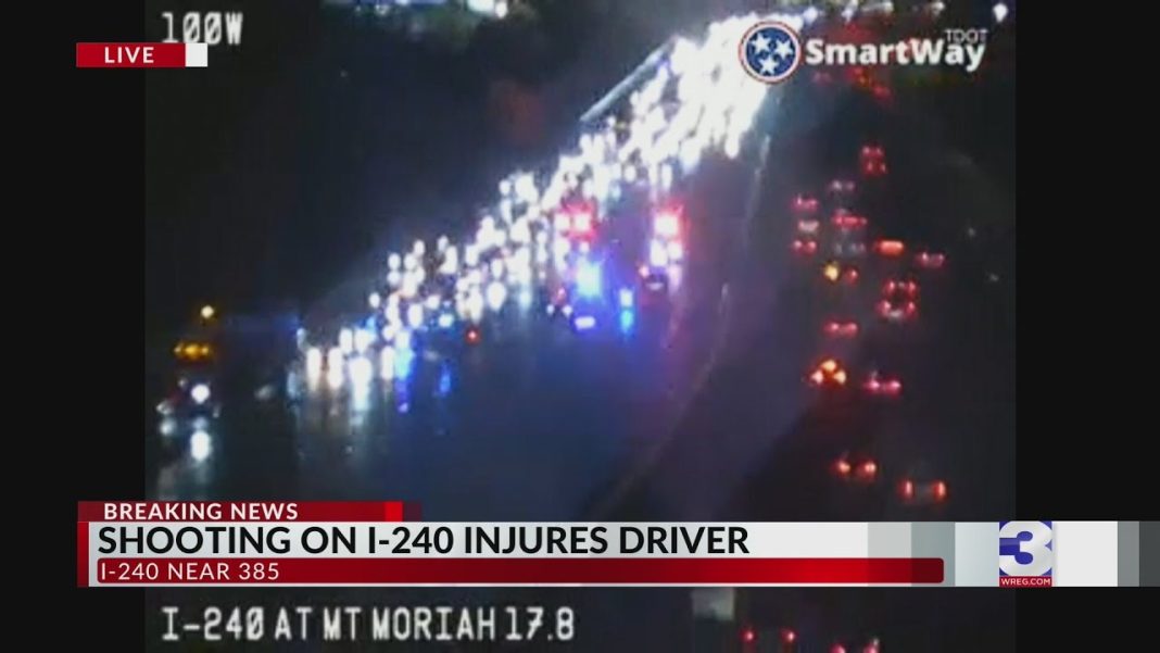 Man hurt in I-240 shooting, police on the case (Video):