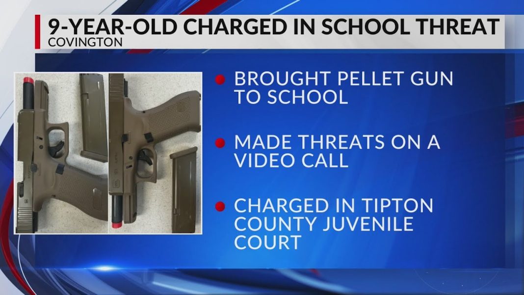 Covington 4th grader charged over pellet gun threat: police (Video)