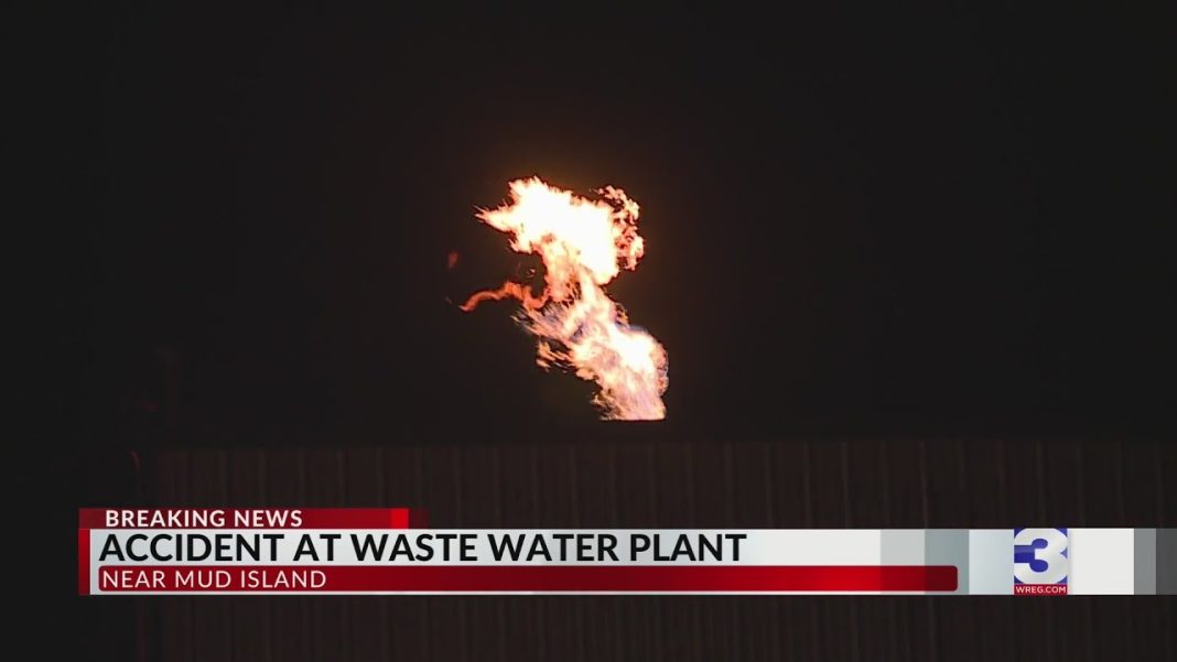Driver sparks fire at wastewater treatment plant pond: MFD (Video)