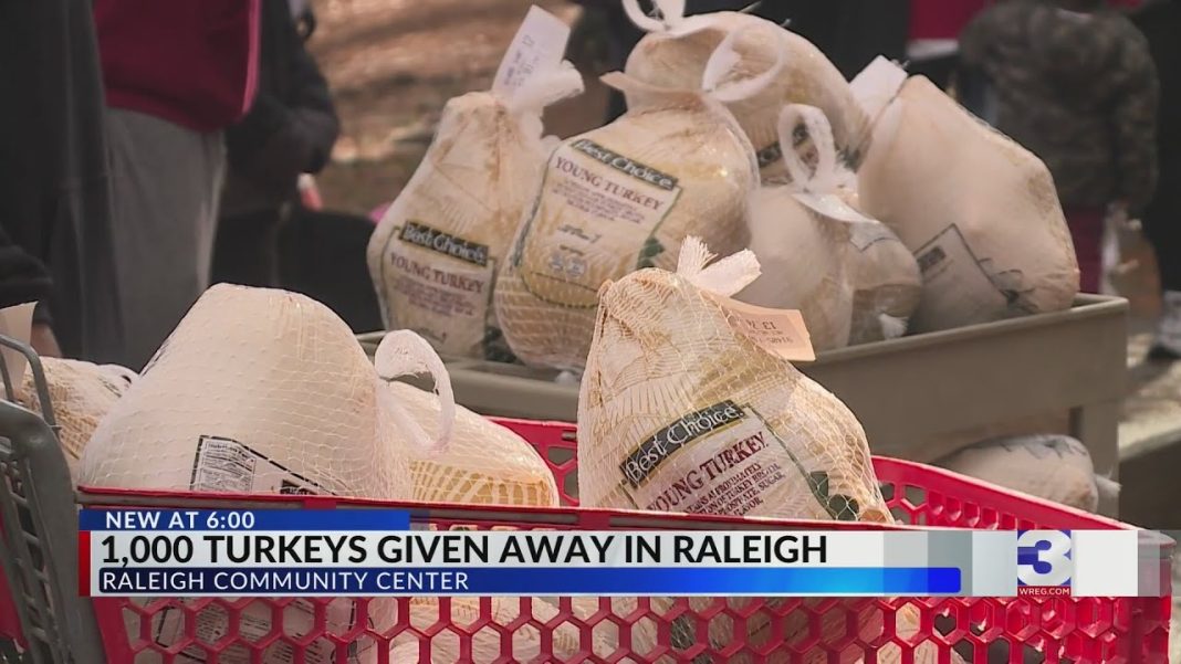 1,000 turkeys shared with Raleigh families in need! (Video)