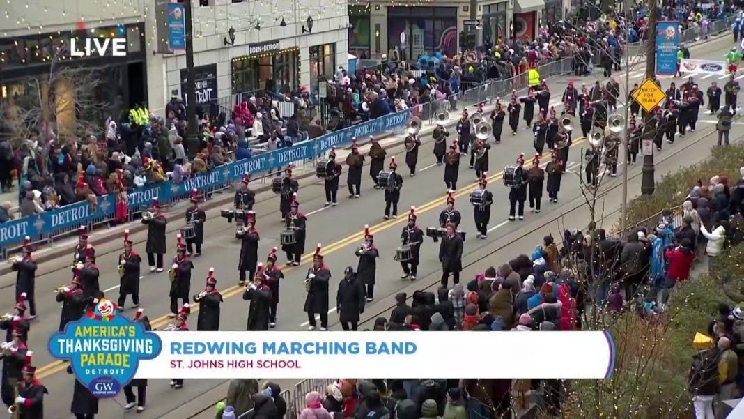 Redwing Marching Band rocks America’s Thanksgiving Parade! (Video)