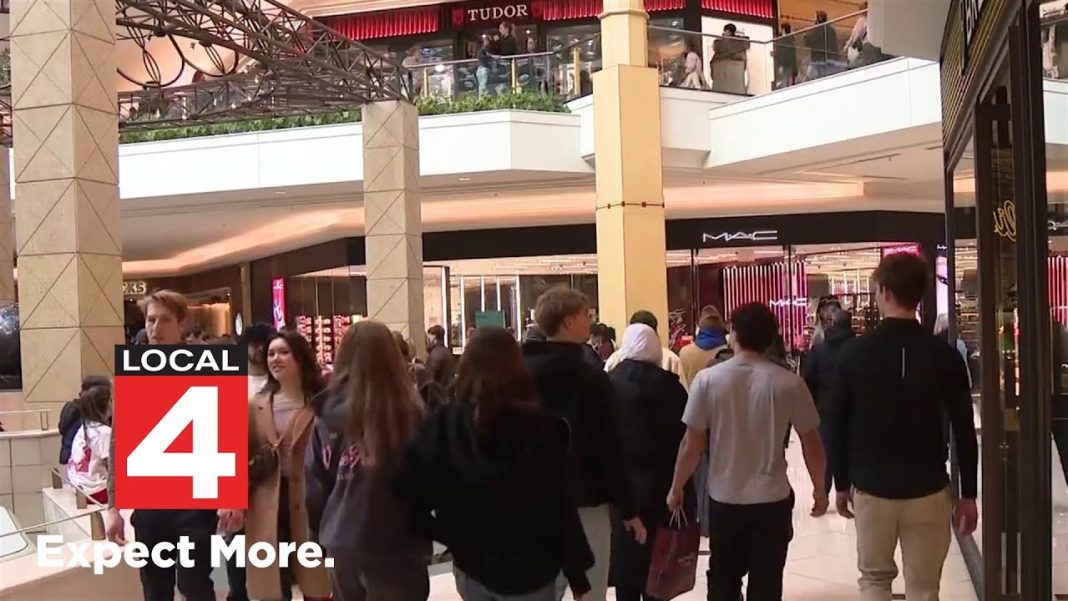 Busy Black Friday in Metro Detroit as shoppers race against the storm! (Video)