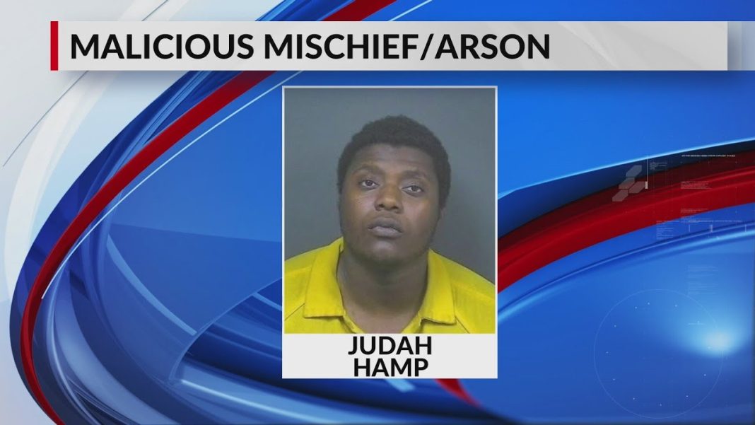 Man charged with making a fake bomb threat and lighting a dumpster on fire (Video)