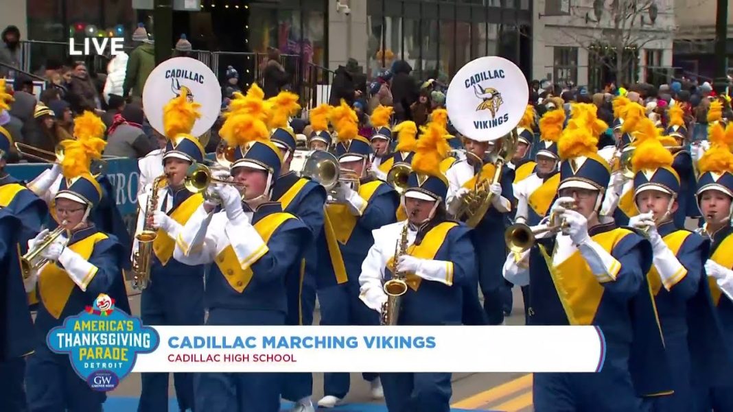 Cadillac’s Marching Vikings shine at America’s Thanksgiving Parade! (Video)