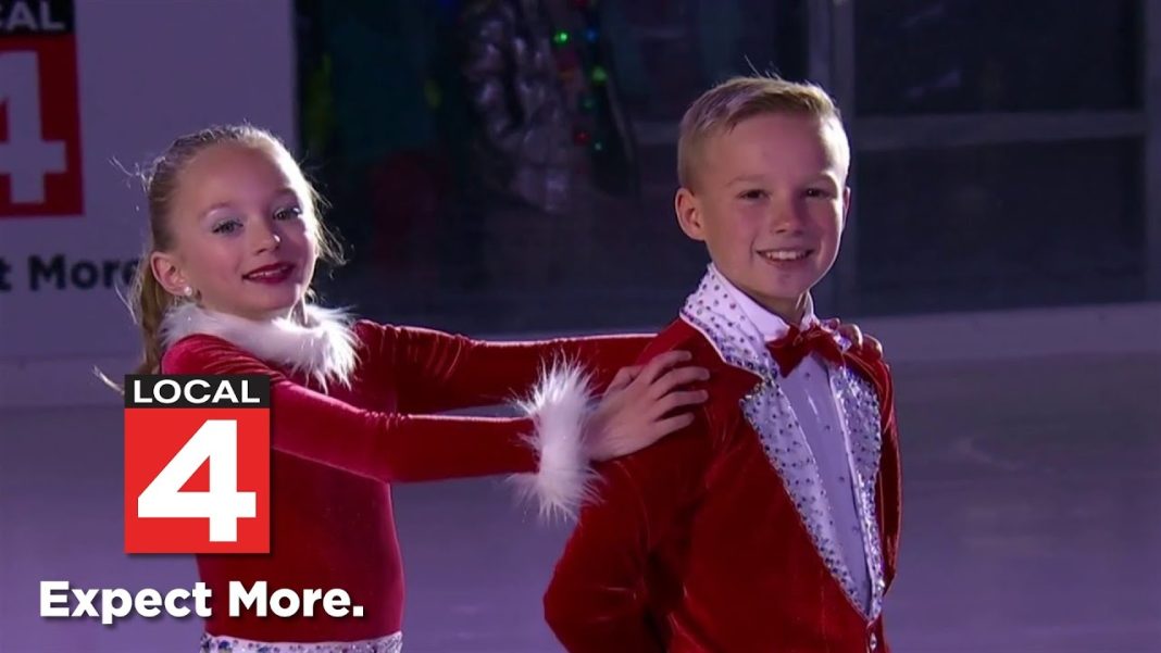 Detroit Tree Lighting highlights young skaters Elijah Wilkins and Charlie Roost! (Video)