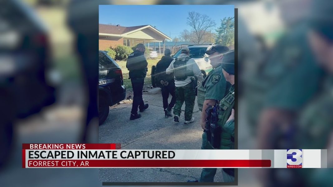 ‘AR inmate recaptured after daring escape while taking out trash’ (Video)