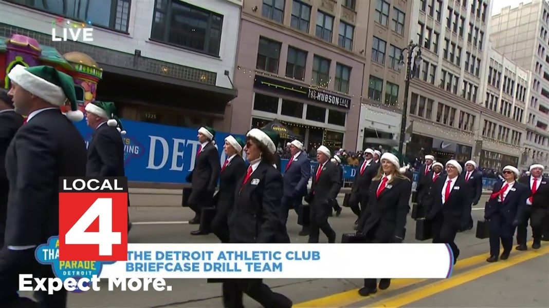 Detroit Athletic Club’s Briefcase Drill Team wows at America’s Thanksgiving Parade! (Video)