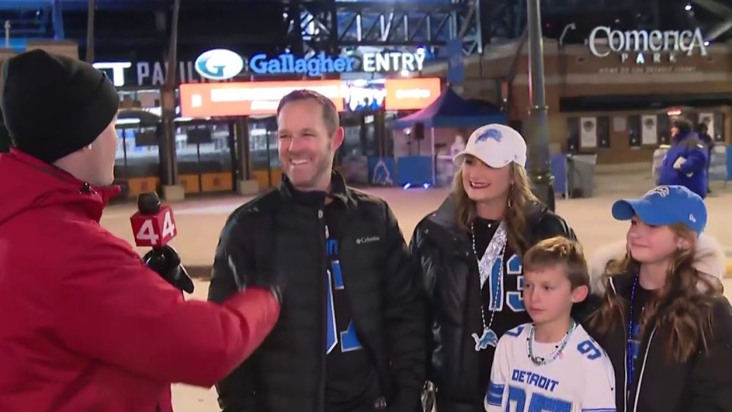 Des Moines fam hits the road for Lions vs. Cowboys showdown! (Video)