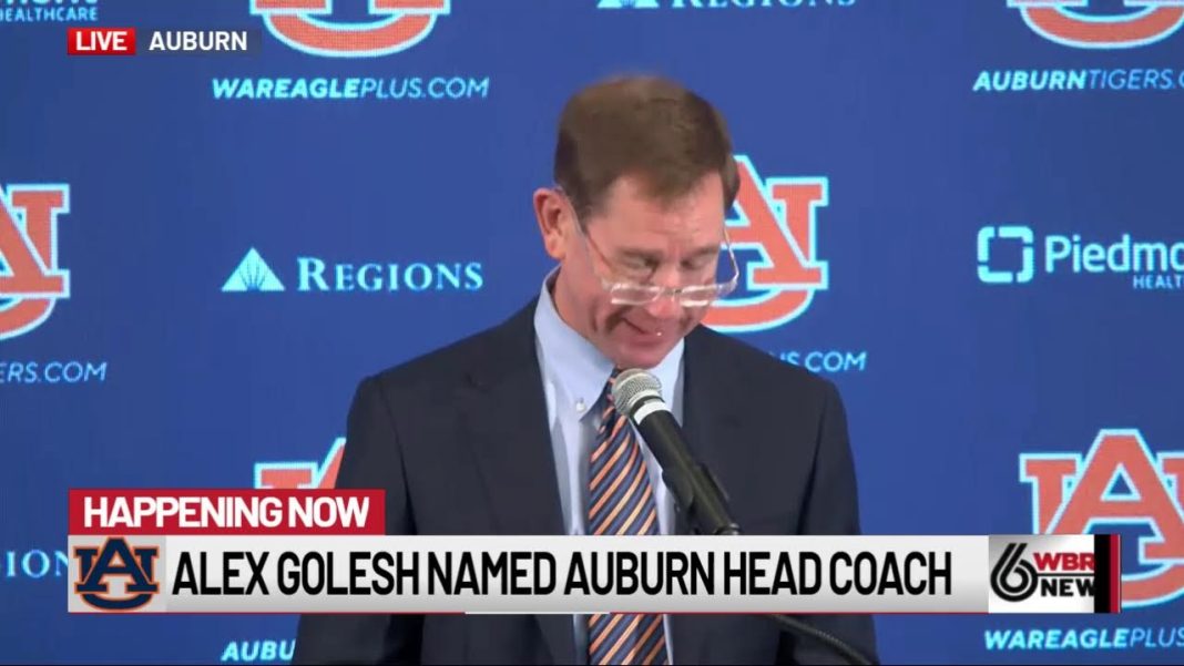 Alex Golesh takes the helm as Auburn’s new football coach! (Video)