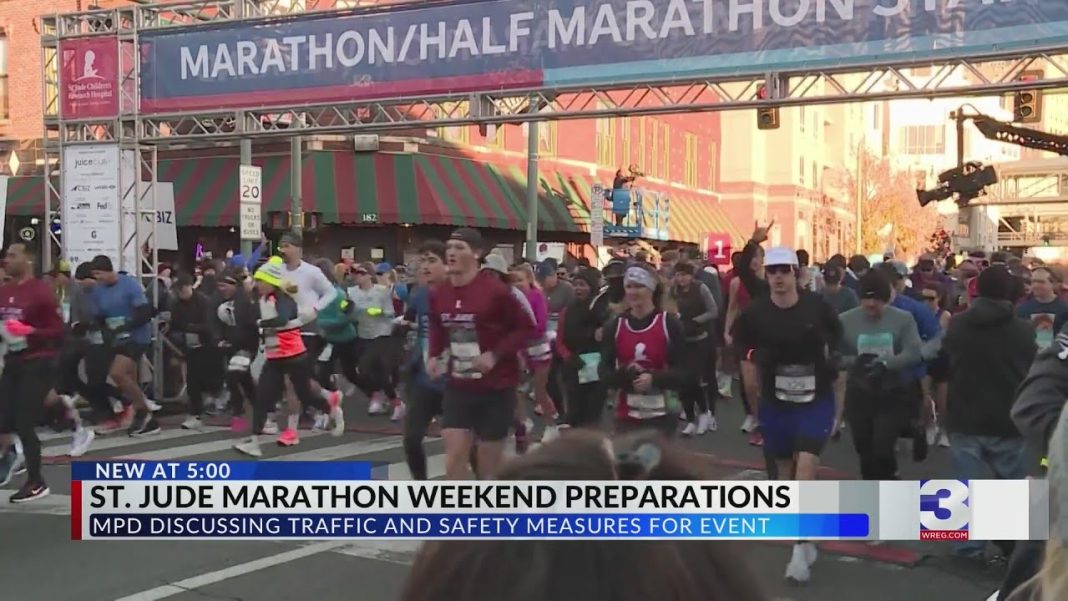 Memphis police geared up for traffic, security at St. Jude marathon. (Video)