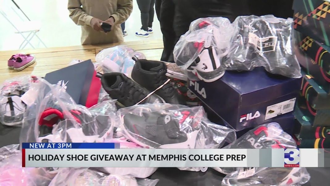 Memphis students at College Prep rock brand new kicks! (Video)