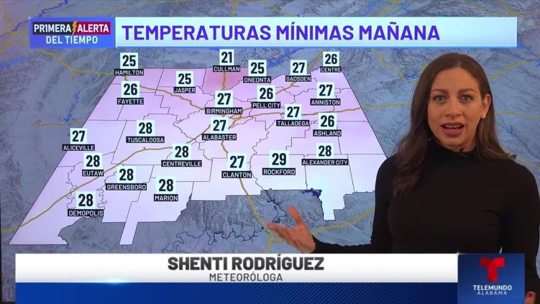 Primera Alerta del Tiempo: ¡Prepárate! Mañana temperaturas congelantes. (Video)