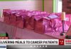 Delivering meals with care to cancer patients. (Video)