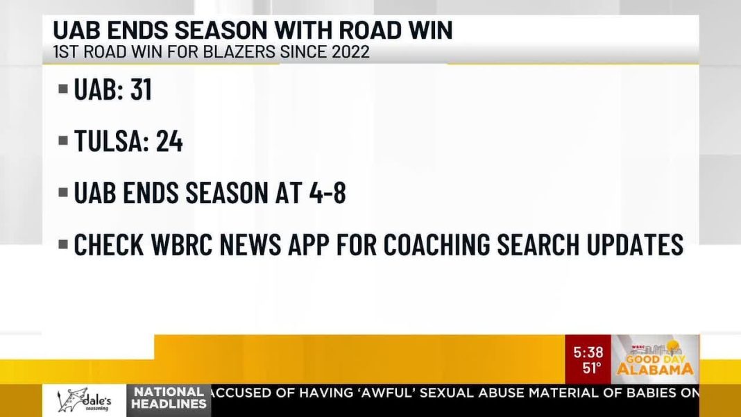 UAB wraps up the season with a solid road win! (Video): UAB ends season with road win